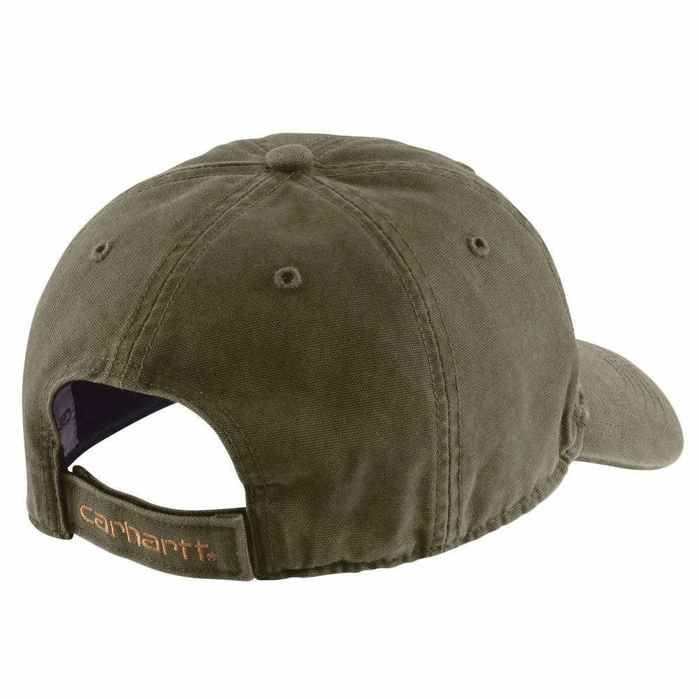 'Carhartt' Men's Adjustable Canvas Cap - Army Green - Image 2