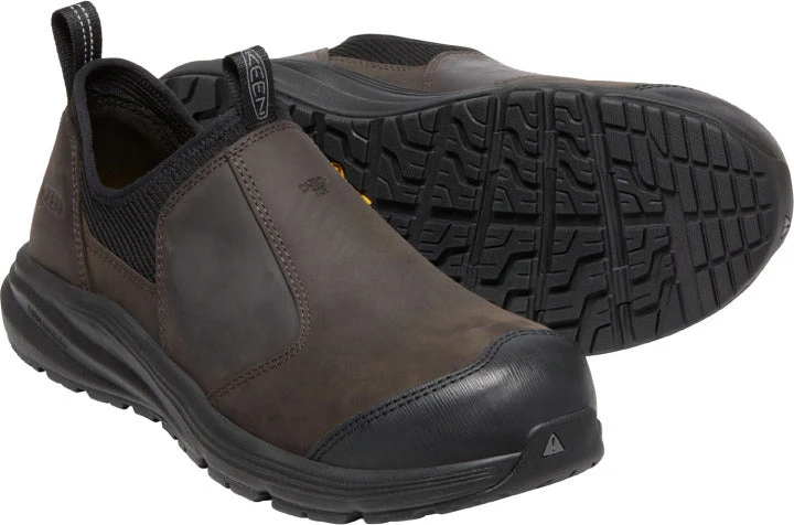 'Keen Utility' Men's Vista Energy+Shift ESD Slip On Comp Toe - Coffee Bean / Black - Image 4