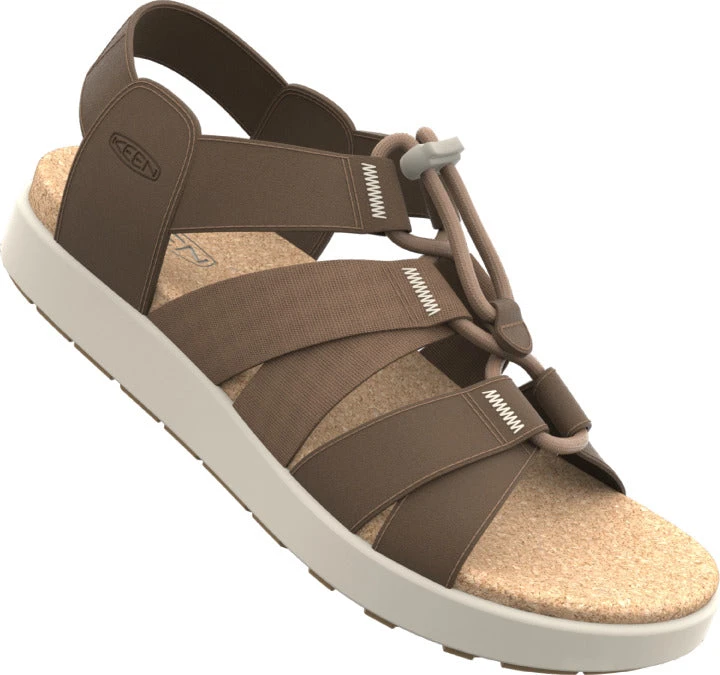 'Keen Outdoor' Women's Elle Mixed Strap Sandal - Toasted Coconut / Birch - Image 6