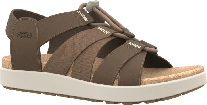 'Keen Outdoor' Women's Elle Mixed Strap Sandal - Toasted Coconut / Birch - Image 7