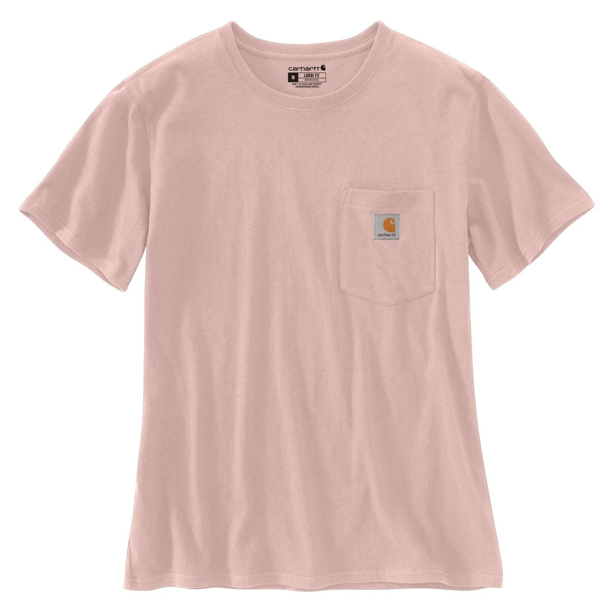 'Carhartt' Women's Lightweight Pocket T-Shirt - Ash Rose - Image 2