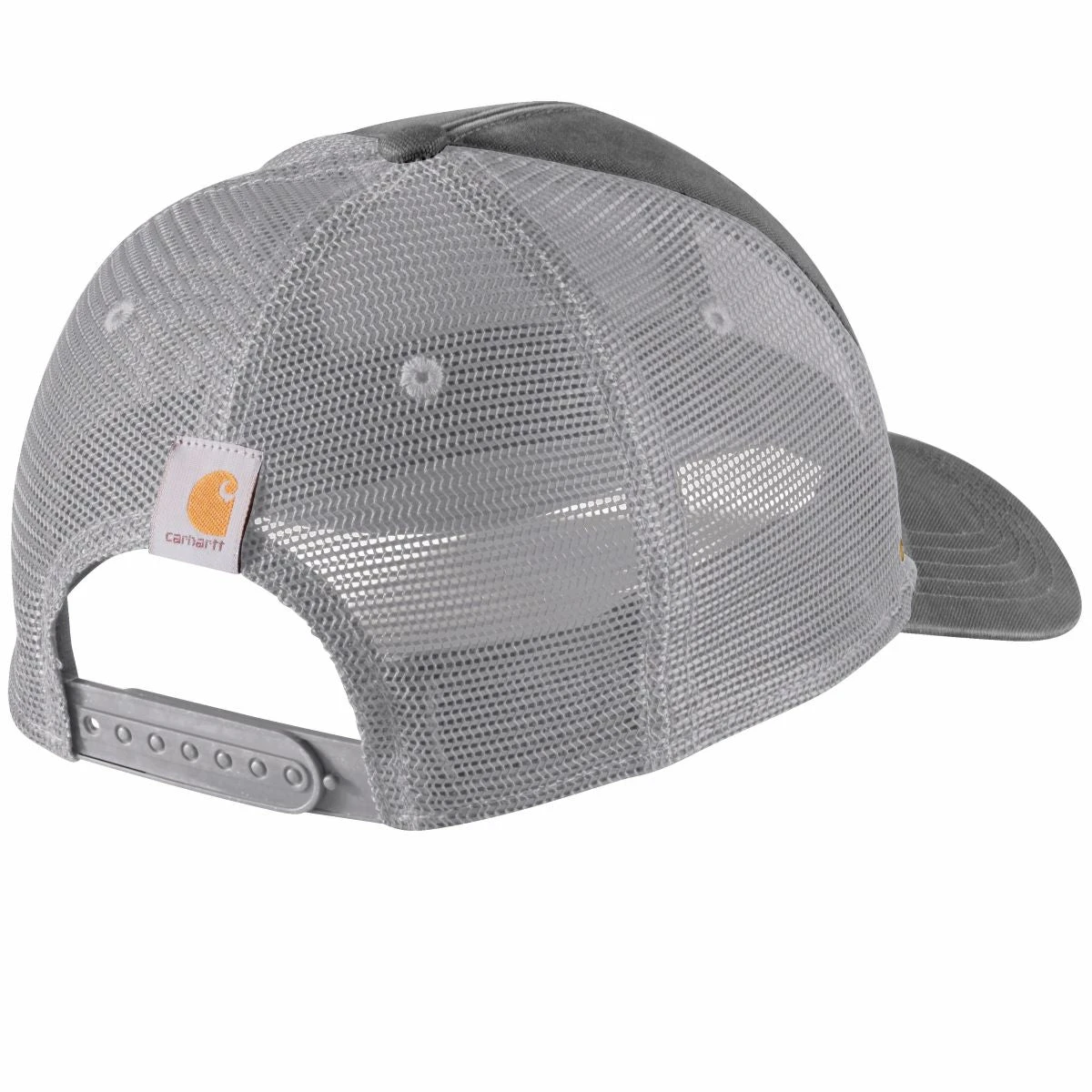 'Carhartt' Canvas Mesh Back Quality Graphic Cap - Charcoal - Image 2