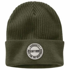 'Carhartt' Knit Cuffed Craftsman Patch Beanie - Basil