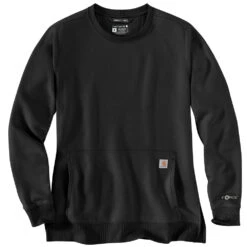 'Carhartt' Women's Force® Lightweight Sweatshirt - Black