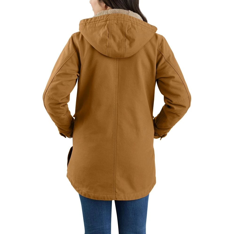 'Carhartt' Women's Washed Duck Coat - Carhartt Brown - Image 2