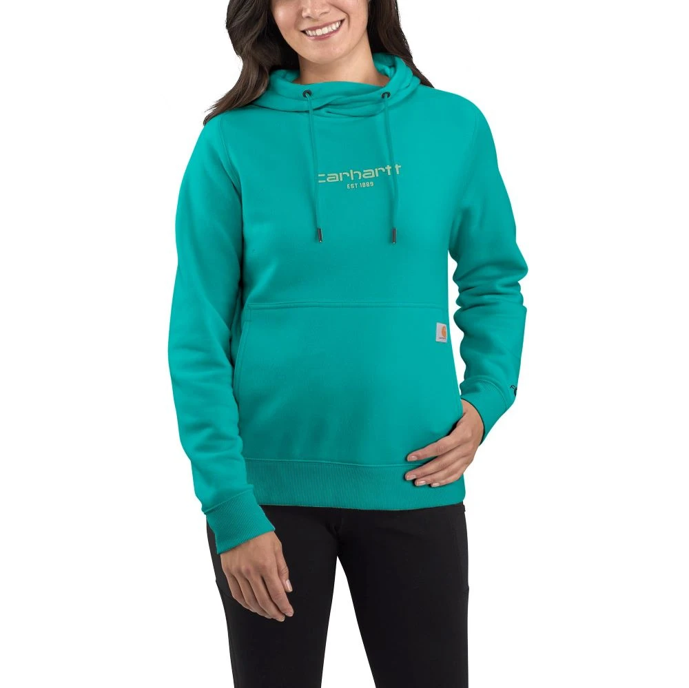 'Carhartt' Women's Force® Lightweight Graphic Hoodie - Dragonfly
