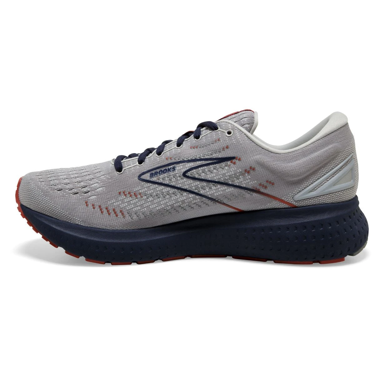 'Brooks' Men's Glycerin 19 - Grey / Alloy / Peacoat - Image 5