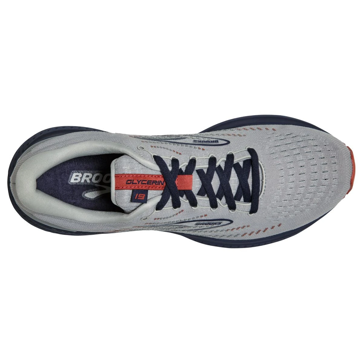 'Brooks' Men's Glycerin 19 - Grey / Alloy / Peacoat - Image 3