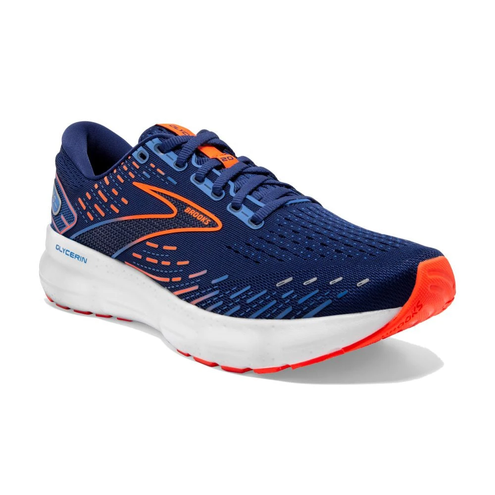 'Brooks' Men's Glycerin 20 - Blue Depths / Palace Blue / Orange - Image 4