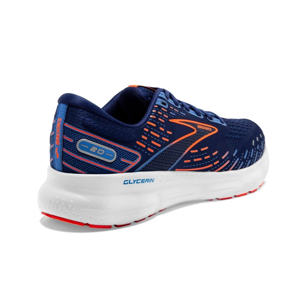 'Brooks' Men's Glycerin 20 - Blue Depths / Palace Blue / Orange - Image 5