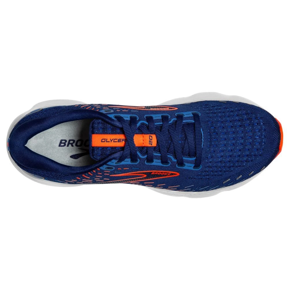 'Brooks' Men's Glycerin 20 - Blue Depths / Palace Blue / Orange - Image 2