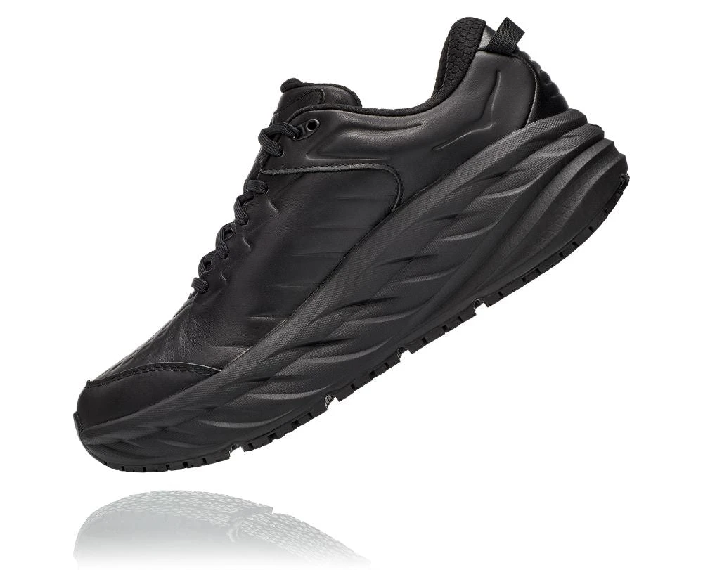 'HOKA' Men's Bondi SR - Black / Black (Wide) - Image 5