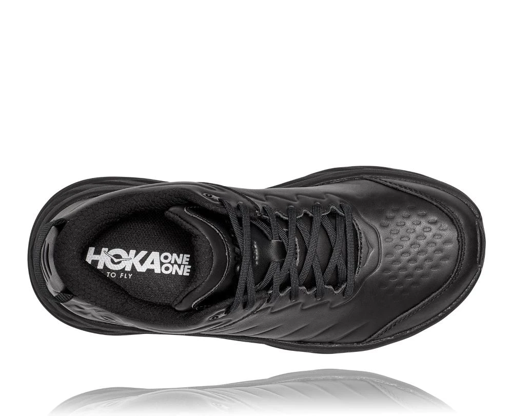 'HOKA' Men's Bondi SR - Black / Black (Wide) - Image 2