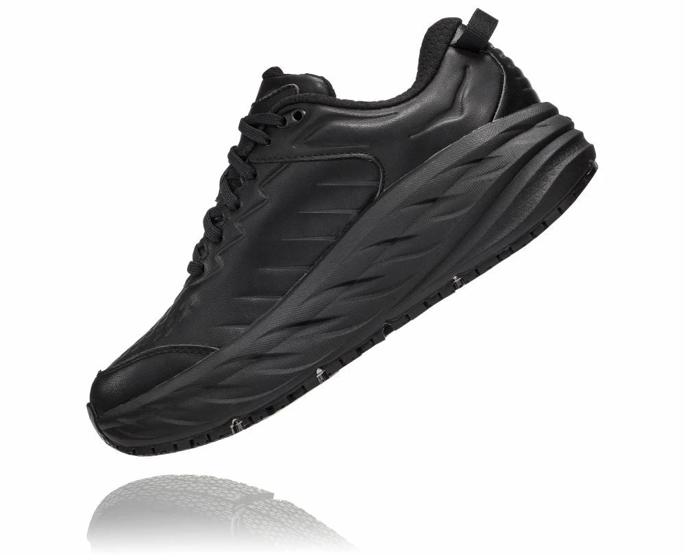 'HOKA' Women's Bondi SR - Black / Black - Image 5