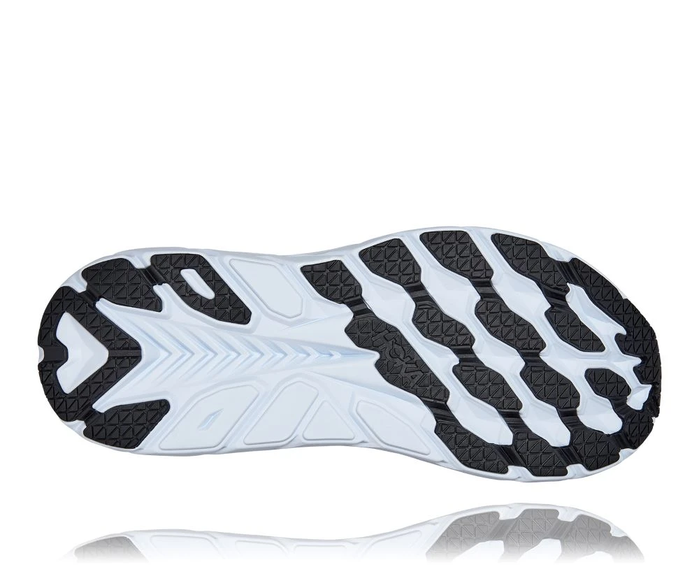 'HOKA' Men's Clifton 8 - Black / White (Wide) - Image 3