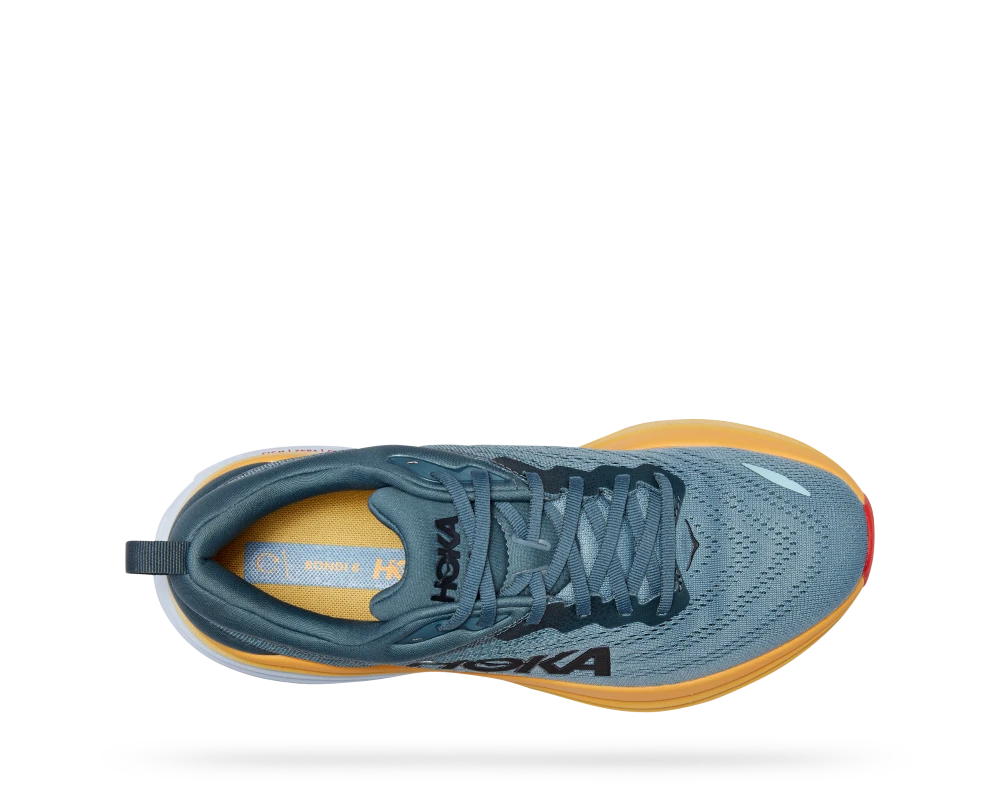 'HOKA' Men's Bondi 8 - Goblin Blue / Mountain Spring - Image 3
