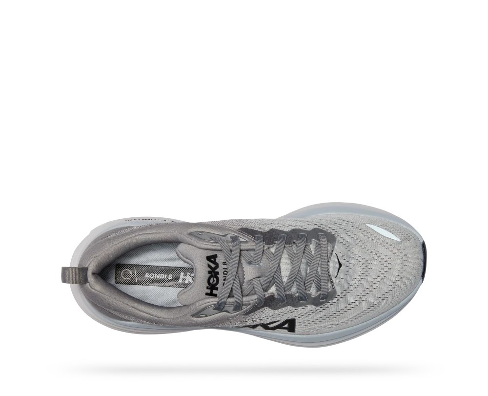 'HOKA' Men's Bondi 8 - Sharkskin / Harbor Mist (Wide) - Image 2