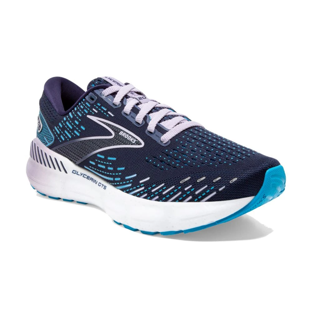 'Brooks' Women's Glycerin GTS 20 - Peacoat / Ocean / Pastel Lilac - Image 5
