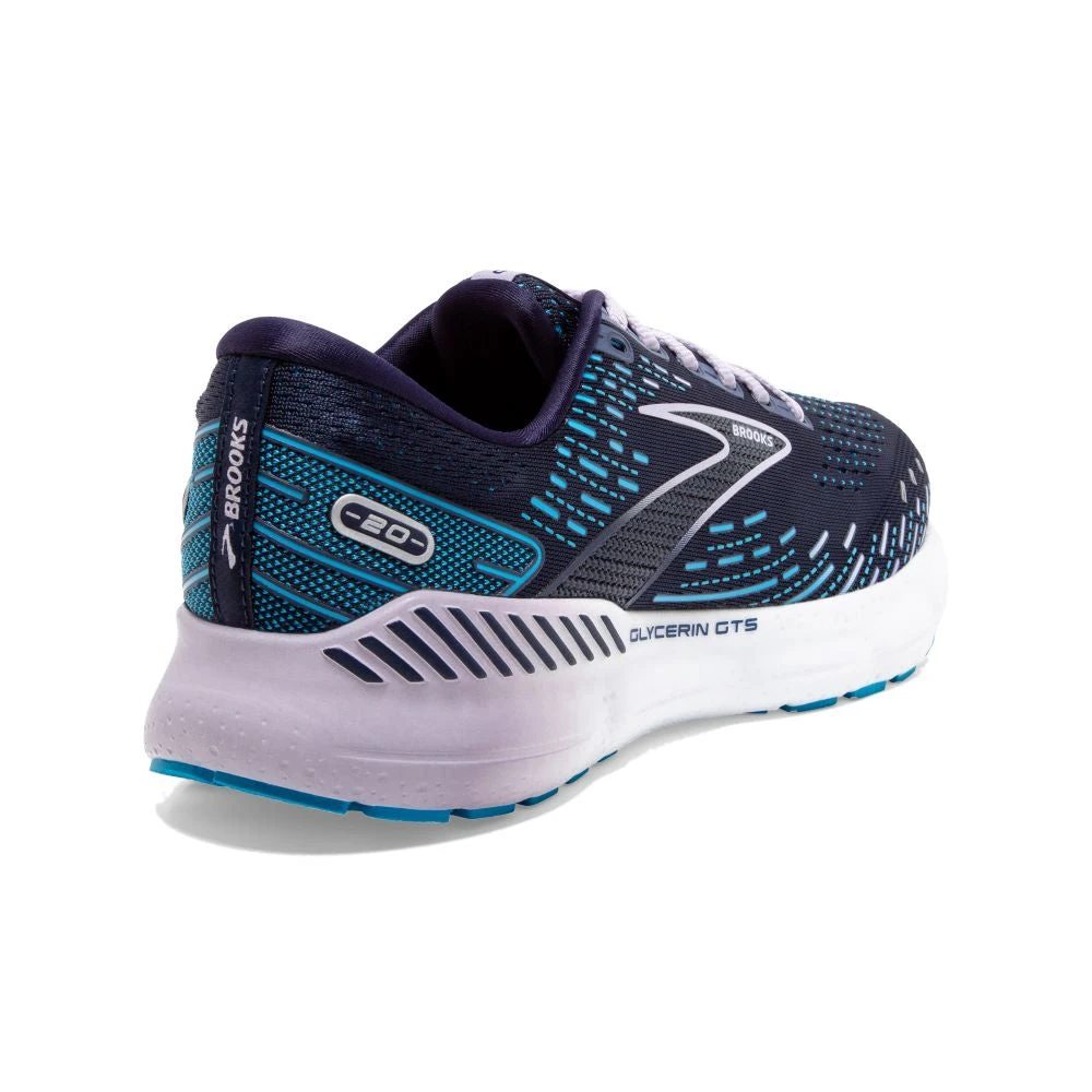 'Brooks' Women's Glycerin GTS 20 - Peacoat / Ocean / Pastel Lilac - Image 4