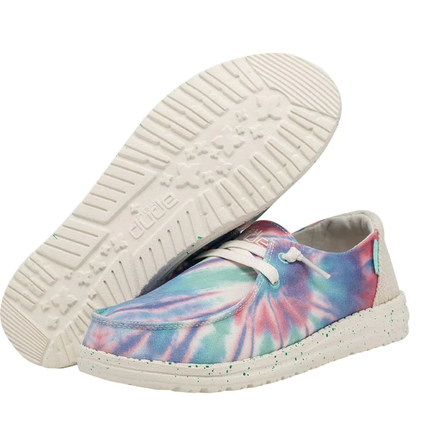 'Hey Dude' Women's Wendy Tie Dye - Rose Candy - Image 5
