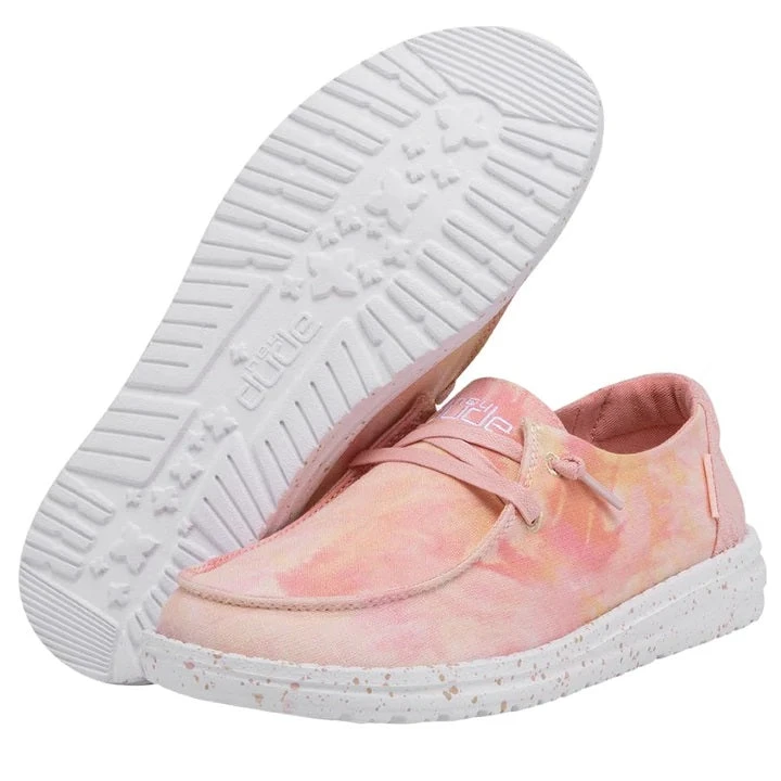 'Hey Dude' Women's Wendy Tie Dye - Lemon Ombre - Image 3