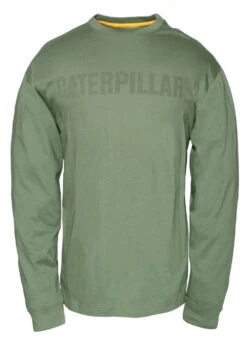 'Caterpillar' Men's UPF Defender Tee - Vineyard Green