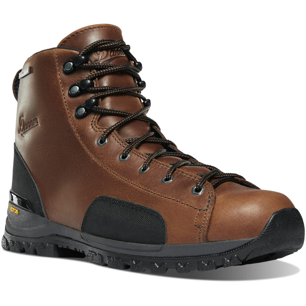 'Danner' Men's 6" Stronghold EH WP Comp Toe - Dark Brown - Image 4