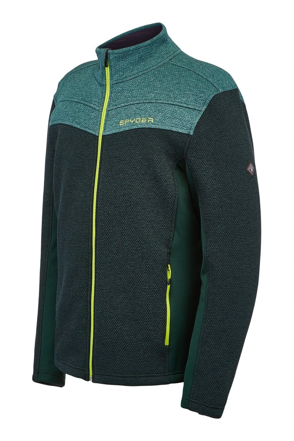 'Spyder' Men's Encore Full Zip Fleece - Forest Ghost - Image 3
