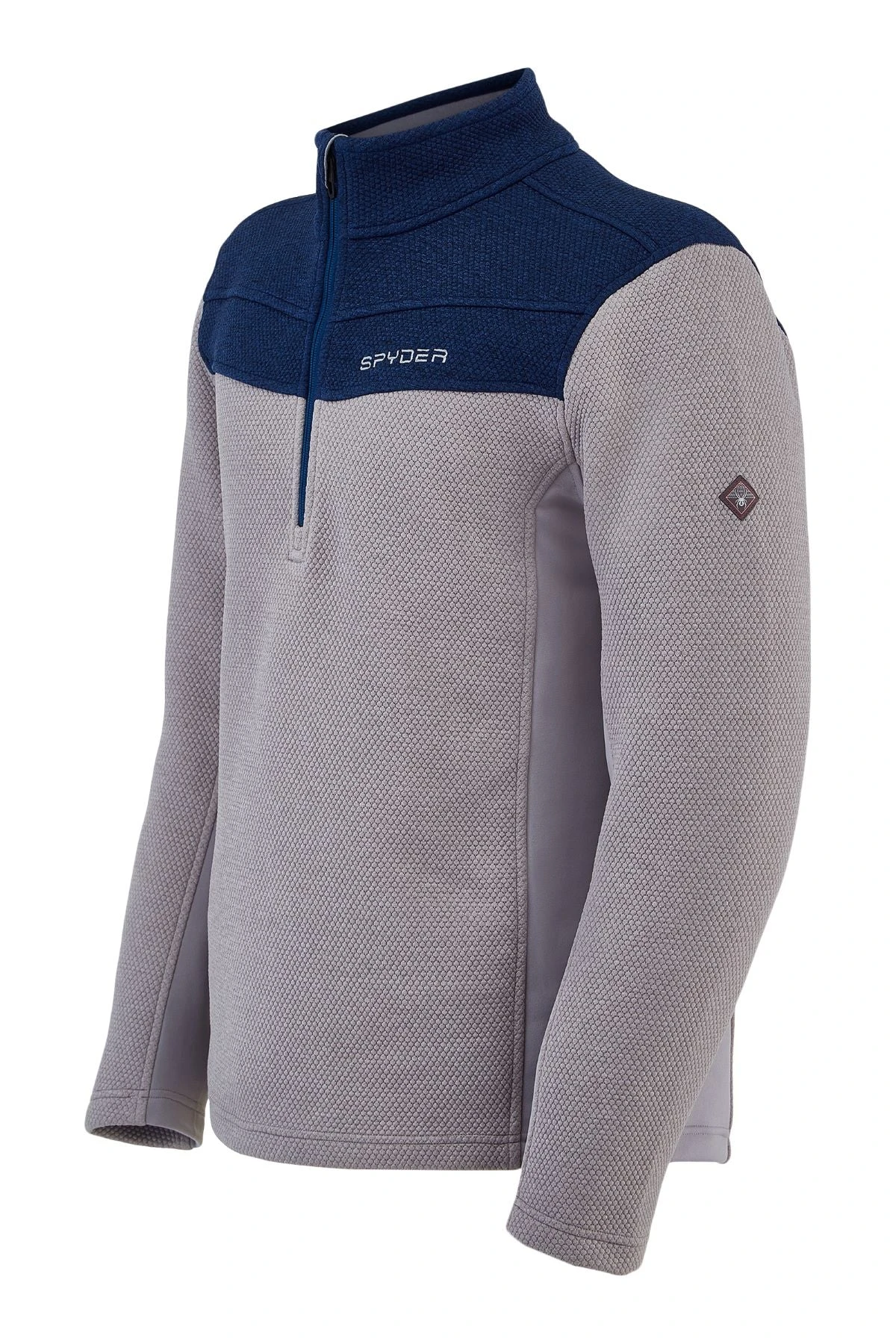 'Spyder' Men's Encore 1/2 Zip Fleece - Alloy Abyss - Image 4