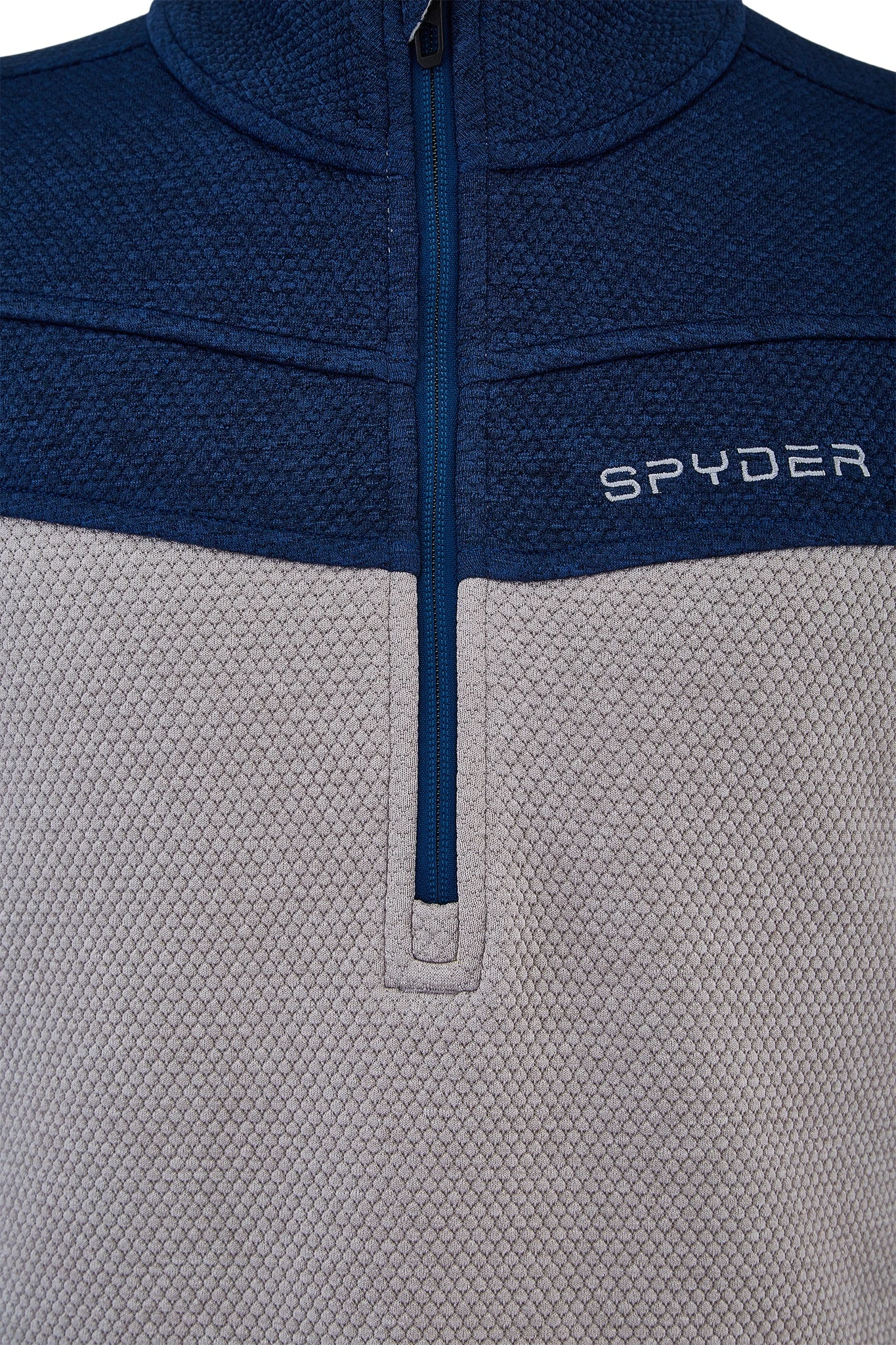 'Spyder' Men's Encore 1/2 Zip Fleece - Alloy Abyss - Image 3