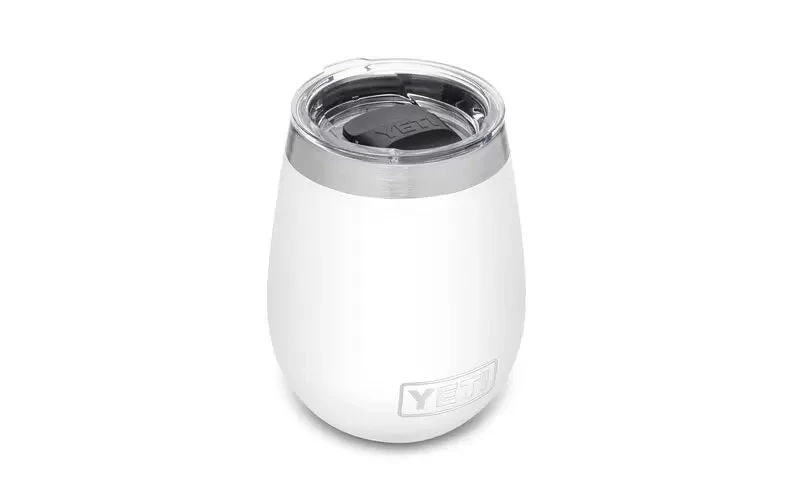 'Yeti' 10 Oz. Rambler Wine Tumbler W/Magslider Lid - White