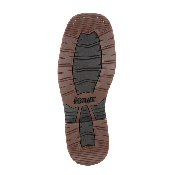 'Rocky' Men's 11" Iron Skull Int. MetGuard EH WP Comp Toe - Distressed Brown - Image 3