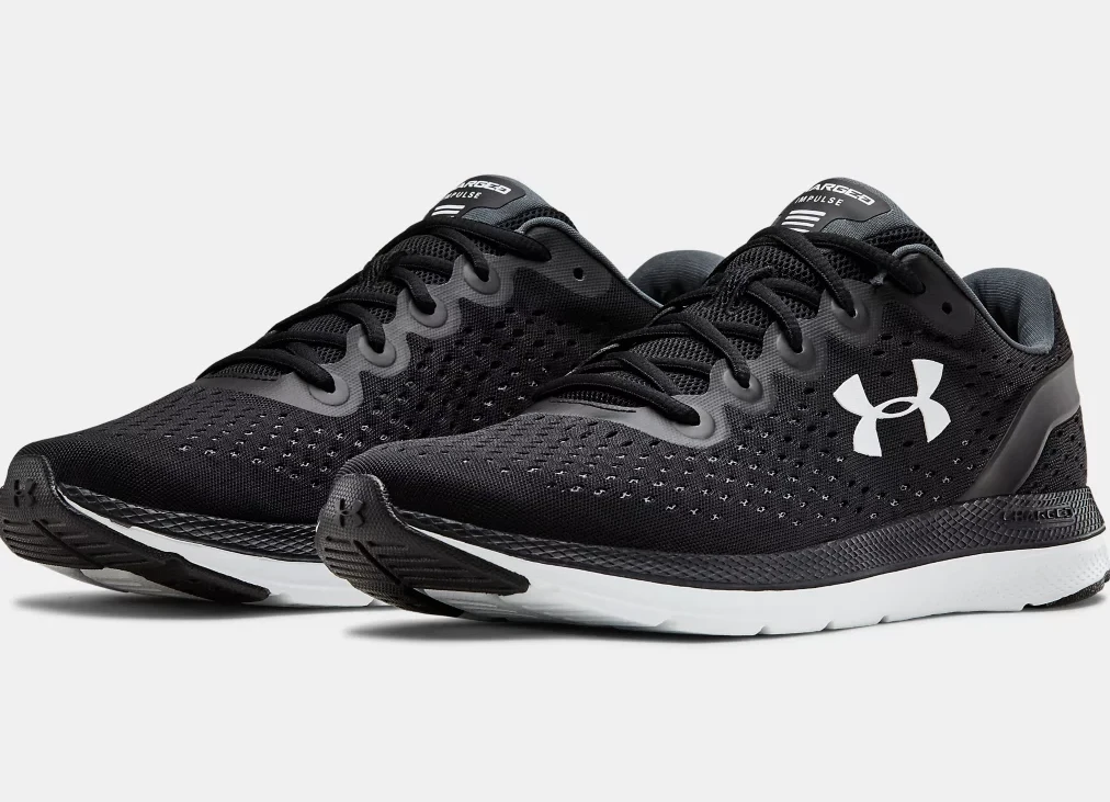 'Under Armour' Men's Charged Impulse - Black / White - Image 3