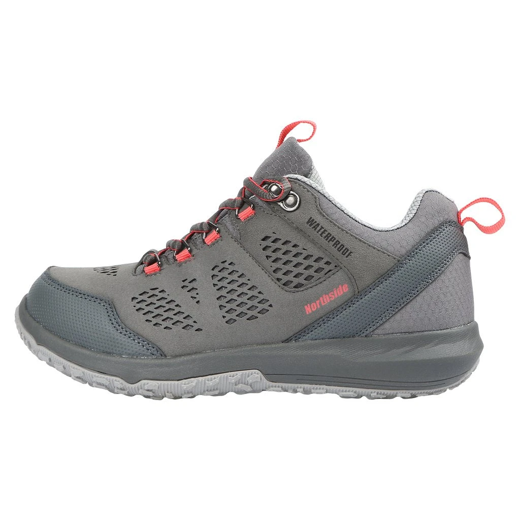 'Northside' Women's Benton WP Hiker - Grey / Coral - Image 6