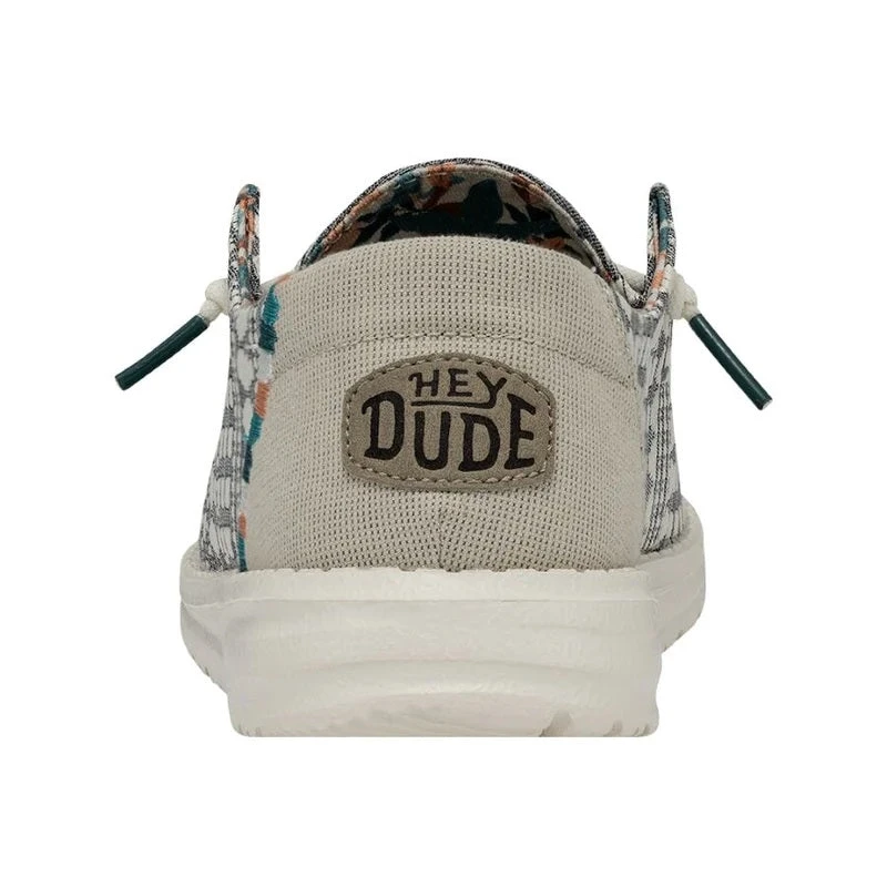 'Hey Dude' Women's Boho Embroidery - Grey - Image 5