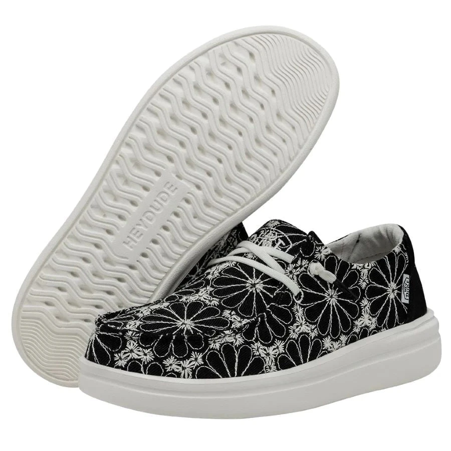 'Hey Dude' Women's Wendy Rise Eyelet - Black - Image 3