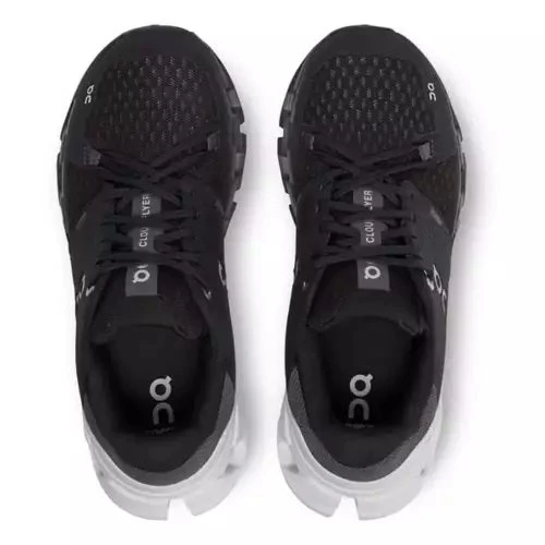 'On Running' Women's Cloudflyer 4 - Black / White (Wide) - Image 2