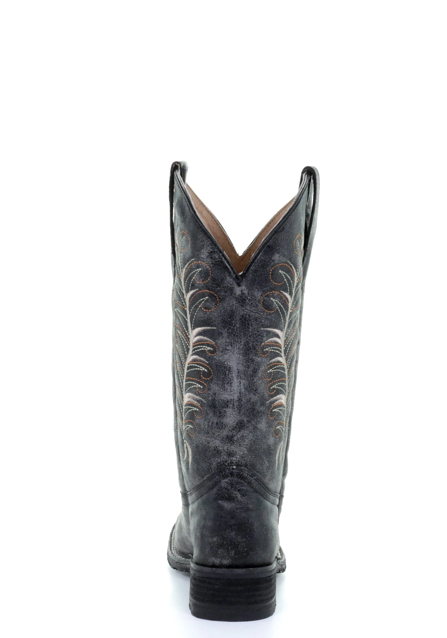 'Corral' Women's 12" Embroidered Western - Black / Sand - Image 3