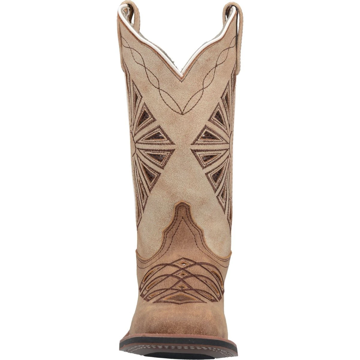 'Laredo' Women's 11" Kite Days Western Square Toe - Tan / Brown - Image 4