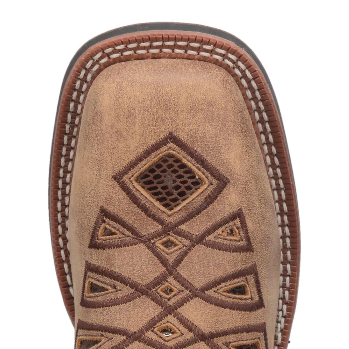 'Laredo' Women's 11" Kite Days Western Square Toe - Tan / Brown - Image 2