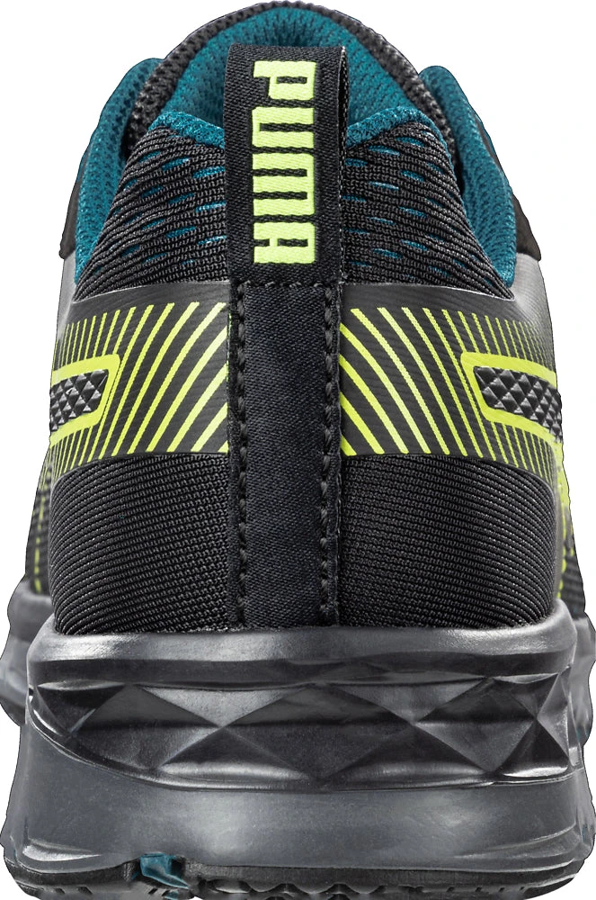 'Puma' Women's Fuse Knit Motion Protect EH Low Comp Toe - Black / Green - Image 4