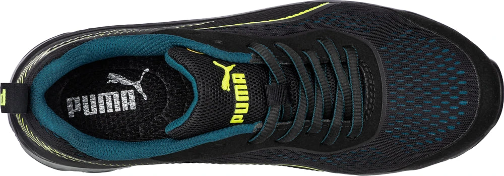 'Puma' Women's Fuse Knit Motion Protect EH Low Comp Toe - Black / Green - Image 2