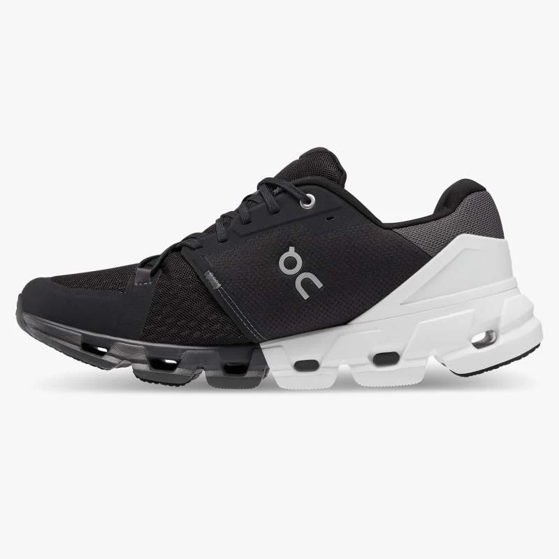 'On Running' Men's Cloudflyer 4 - Black / White - Image 6