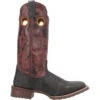 'Laredo' Men's Isaac Western Square Toe - Black / Distressed Maroon
