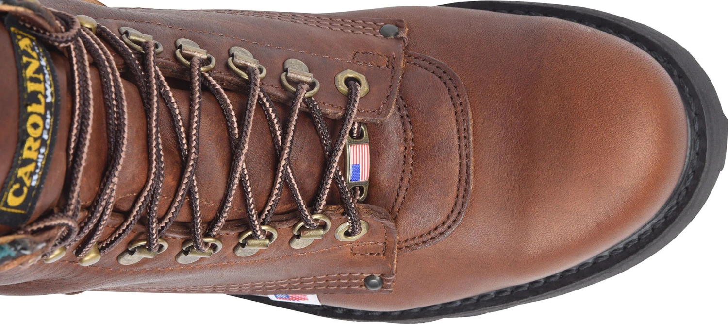 'Carolina' Men's 8" Sarge Hi EH Boot- Brown - Image 3