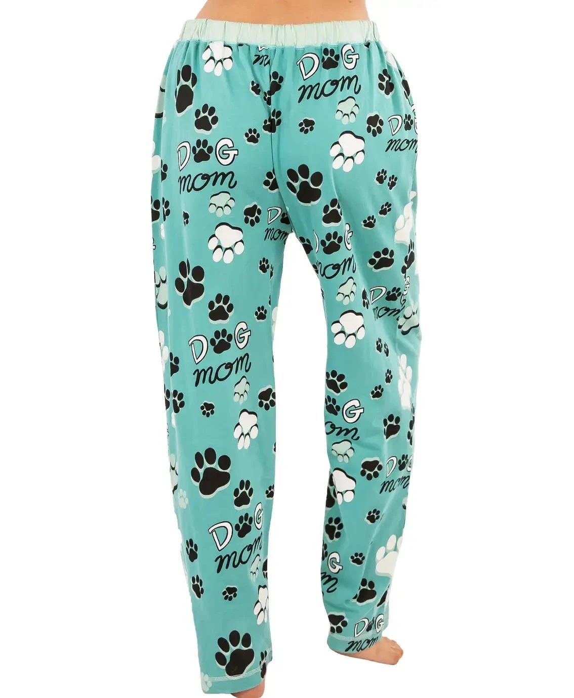 'Lazy One' Women's Dog Mom PJ Pant - Teal - Image 2
