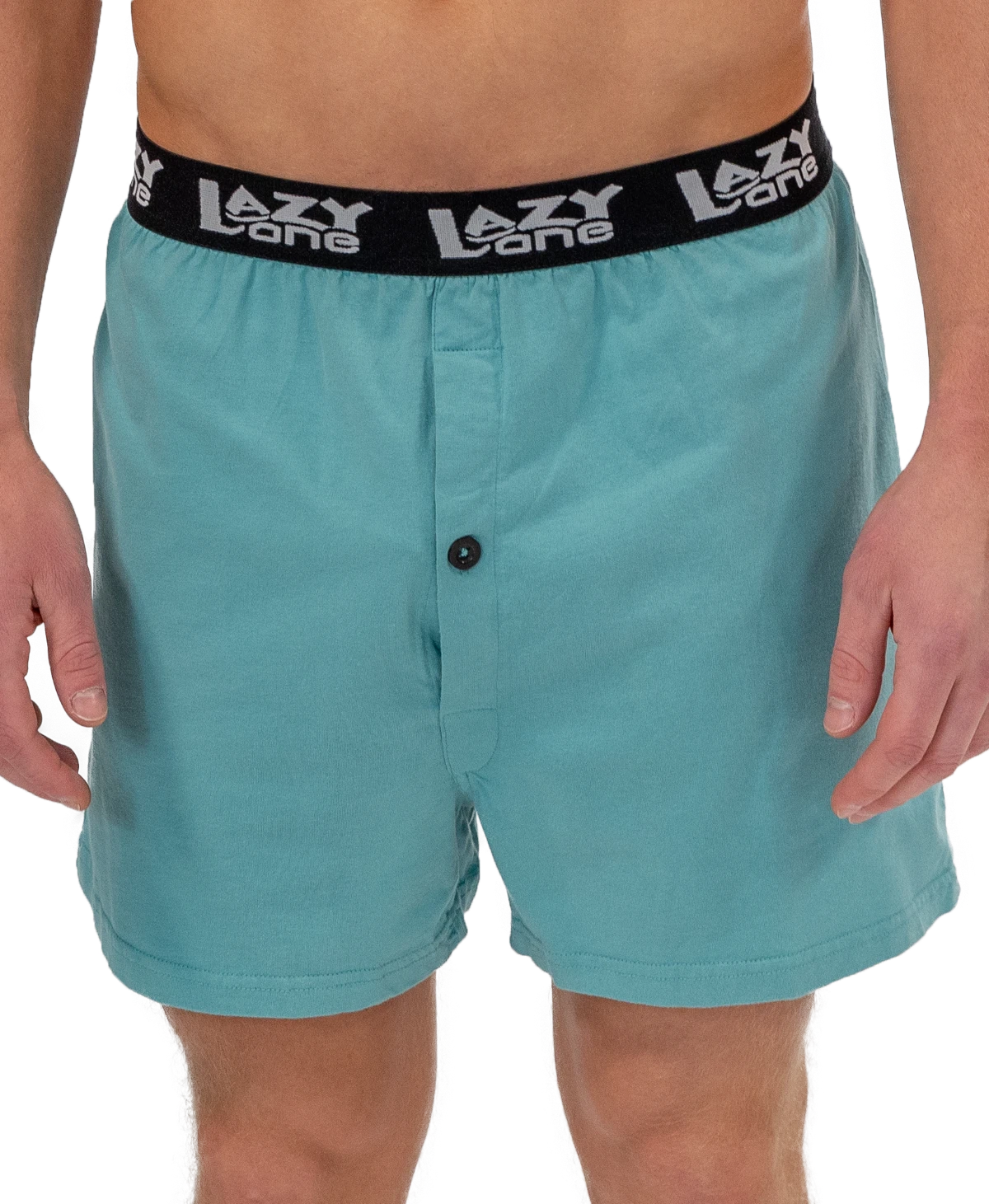 'Lazy One' Men's Stud Muffin Boxer - Blue - Image 2