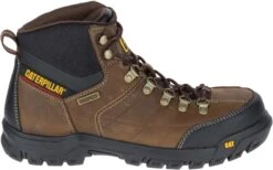 'Caterpillar' Men's 6" Threshold WP, EH, Steel Toe - Brown / Black