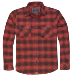 'Dakota Grizzly' Men's Briggs Flannel Button Down - Picante