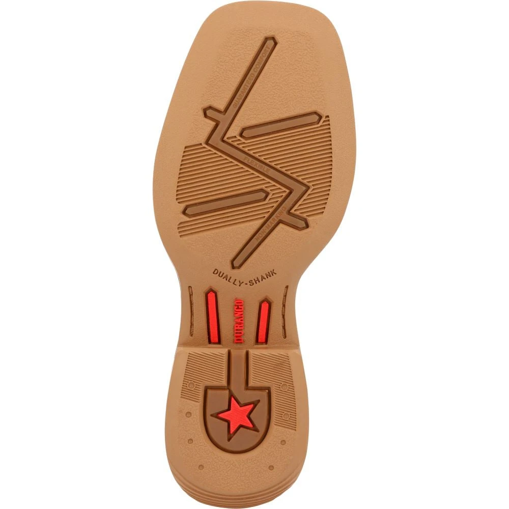 'Durango' Children's Lil' Rebel Pro Western Square Toe - Acorn / Black Onyx - Image 3